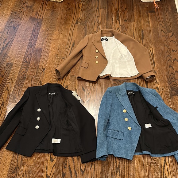 Balmain Brown Blazer Size 42 - Picture 10 of 16